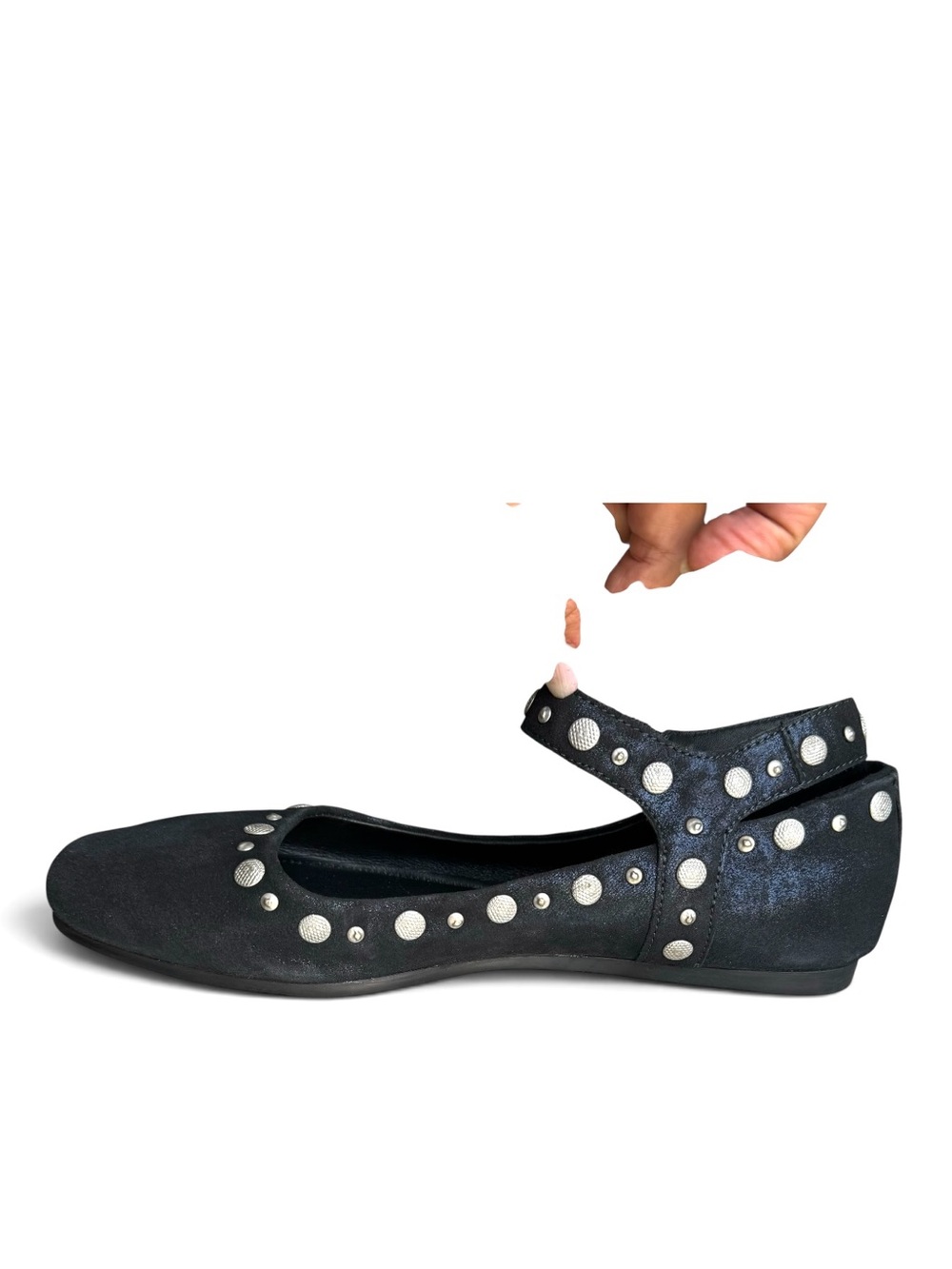 🆕 Free People Mystic Mary Jane Studded Ankle Flats - Picture 10 of 10